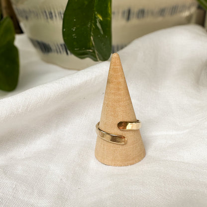 Wanderlust wrap ring sterling silver and 14k gold filled, made to order Natural Earth Collective Ohio