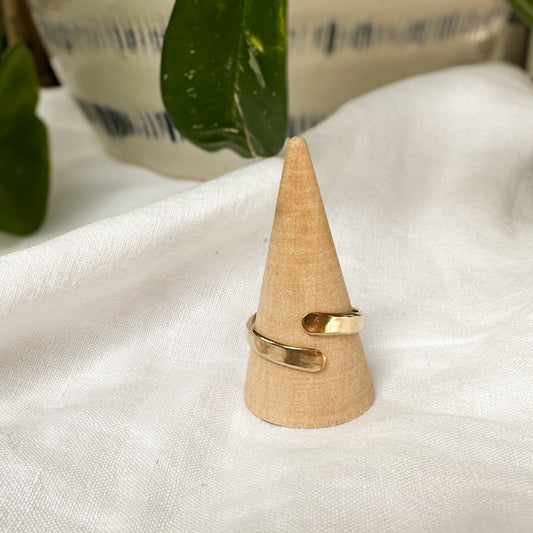 Wanderlust wrap ring sterling silver and 14k gold filled, made to order Natural Earth Collective Ohio